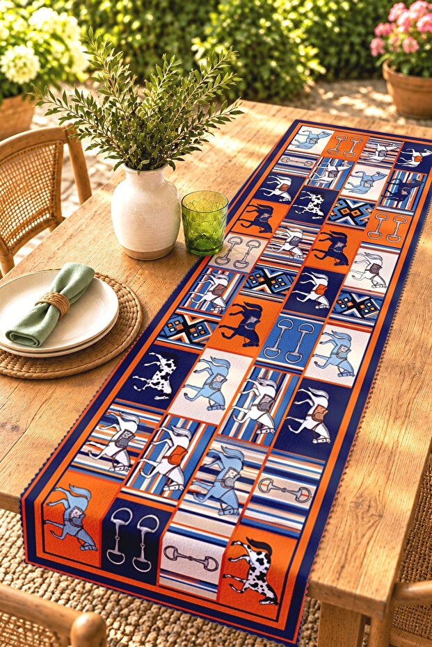 Asil Atlar Patterned Runner / Tablecloth / Placemat