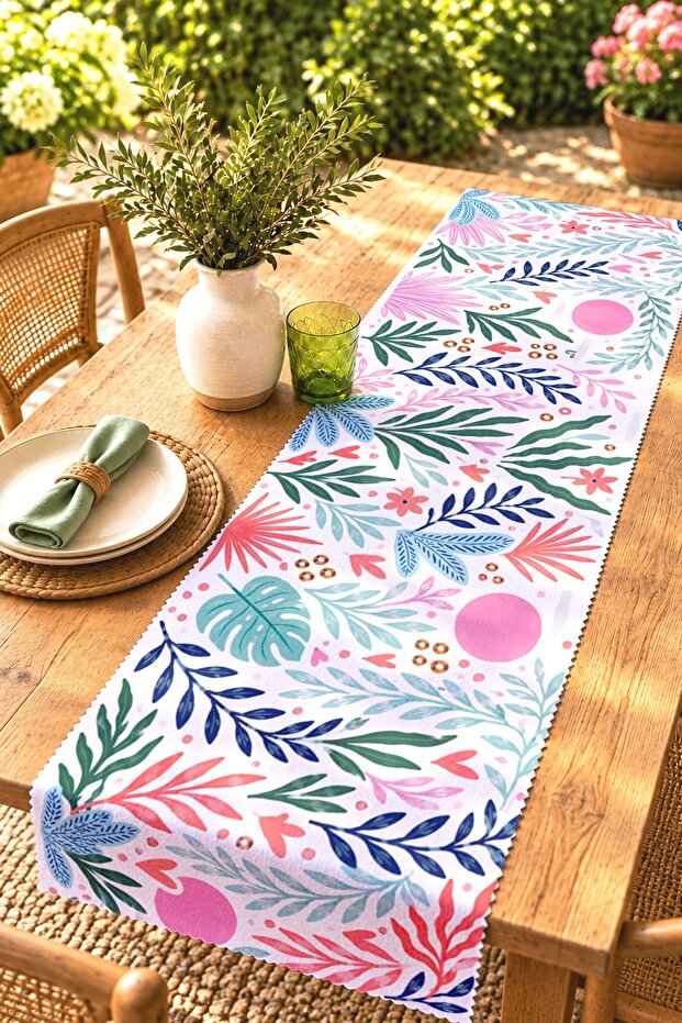 Sleeping Leopard Patterned Runner / Tablecloth / Placemat