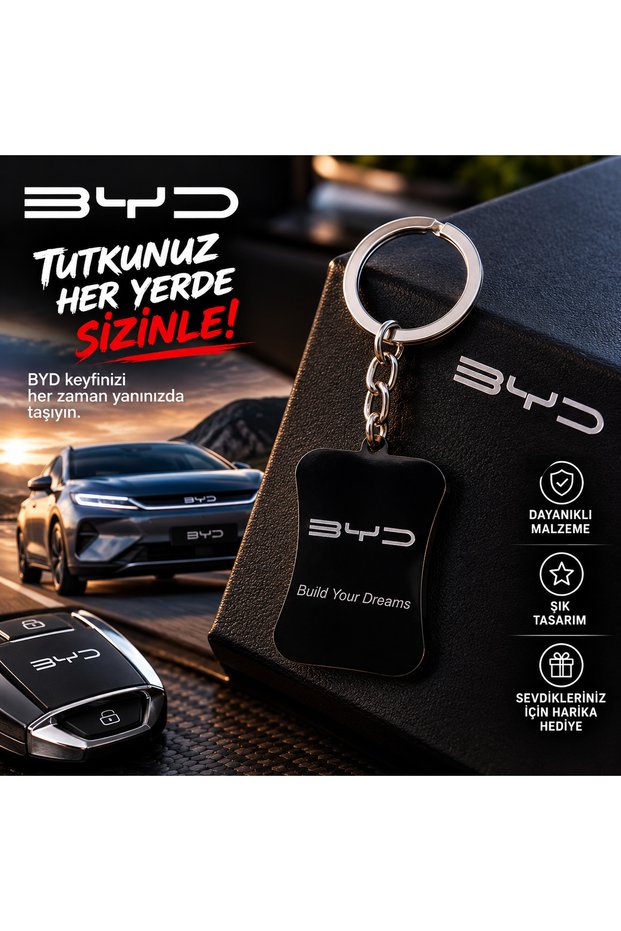 Car Keychain Black Stylish Design Auto Keychain Accessory
