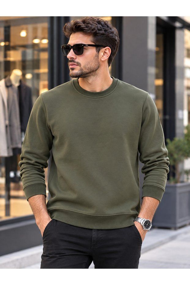 Thick 3 Thread Slim Fit Sweatshirt