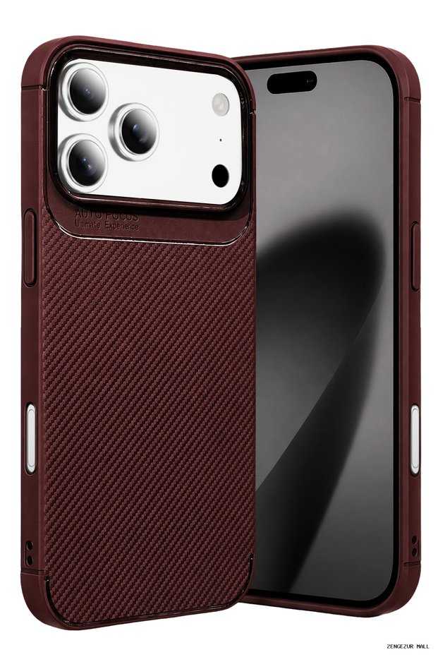 Zngzrmll Newface iPhone 18 Pro Max Auto Focus Carbon Cover (221100) - Burgundy
