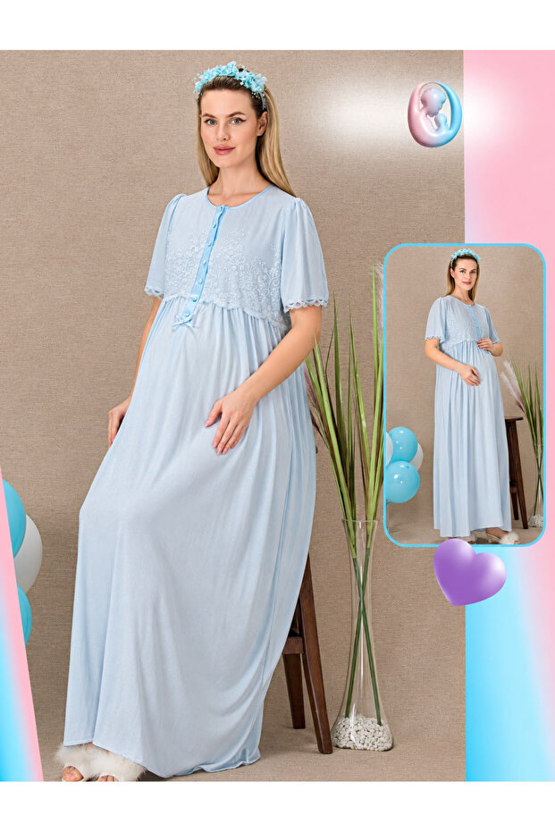 Maternity Buttoned Maternity Dress