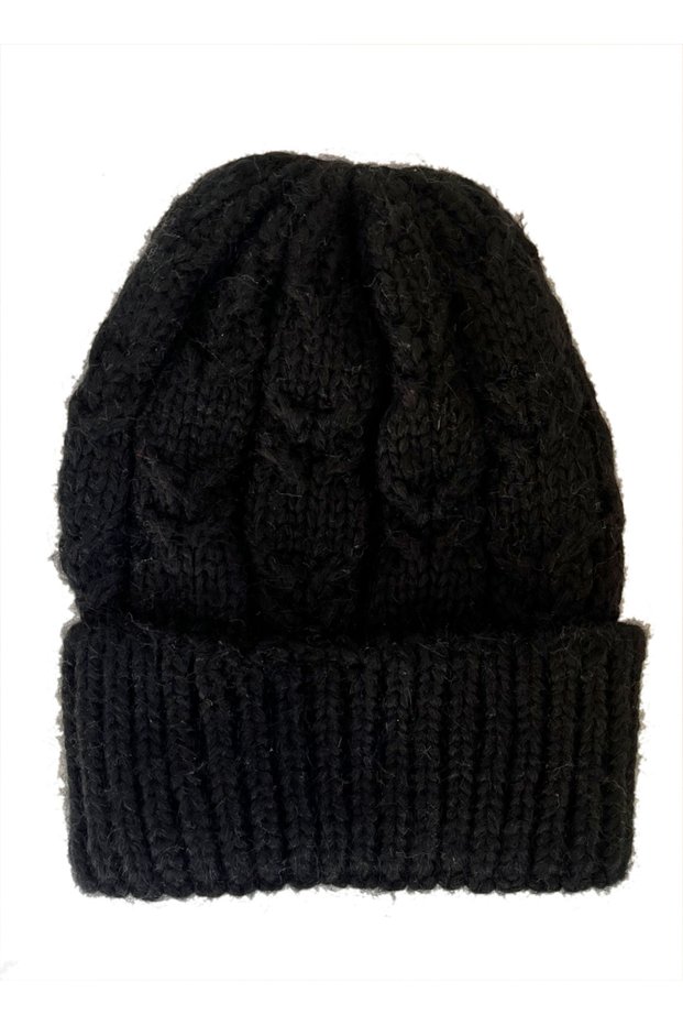 Women Men Hair Knit Soft Knitwear Beanie - Unisex Wool Blend Thick Winter Warm Hat
