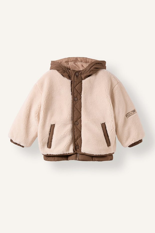 Fuzzy Hooded Citcitli Coat for Baby Boy H1153A526Wn