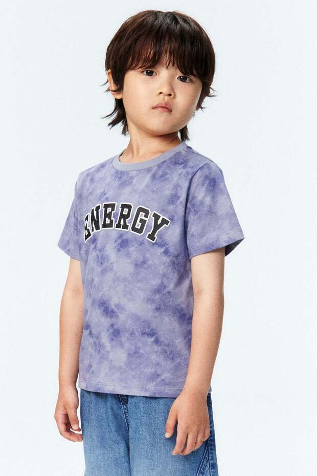 Loose-fit printed cotton T-shirt