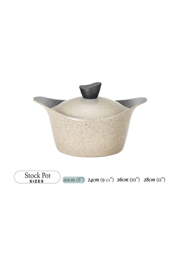 Lahoya Beige Marble 20 cm Stock Pot