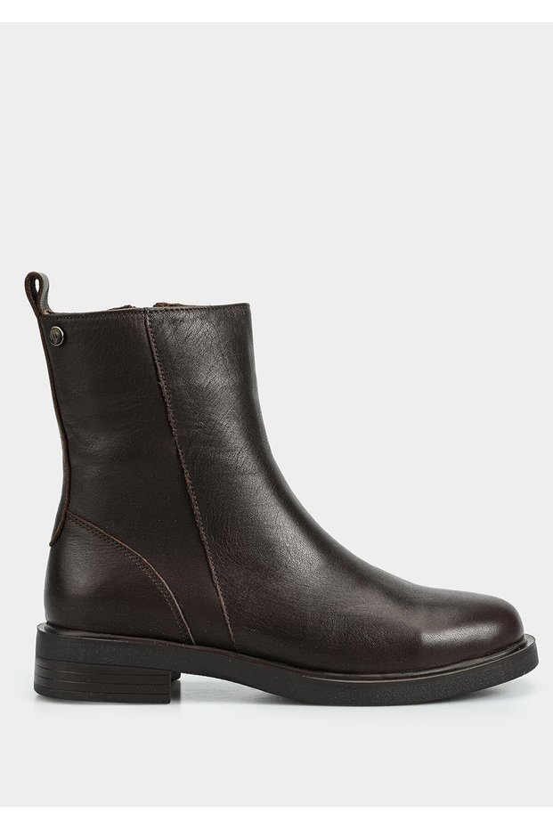 Brown Leather Women's Boots