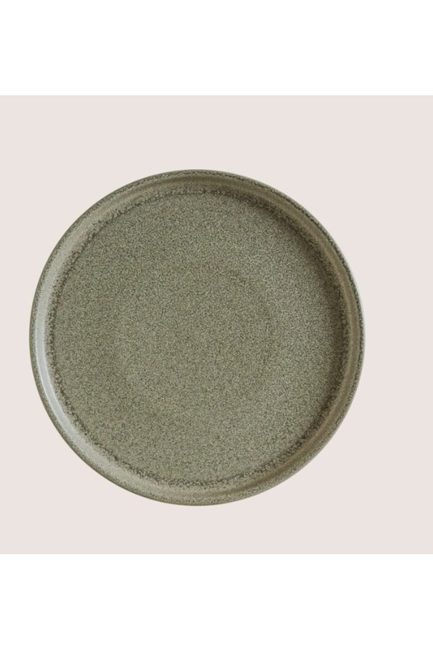 Tabak evi porcelain adelfa ripple flat plate 26cm single