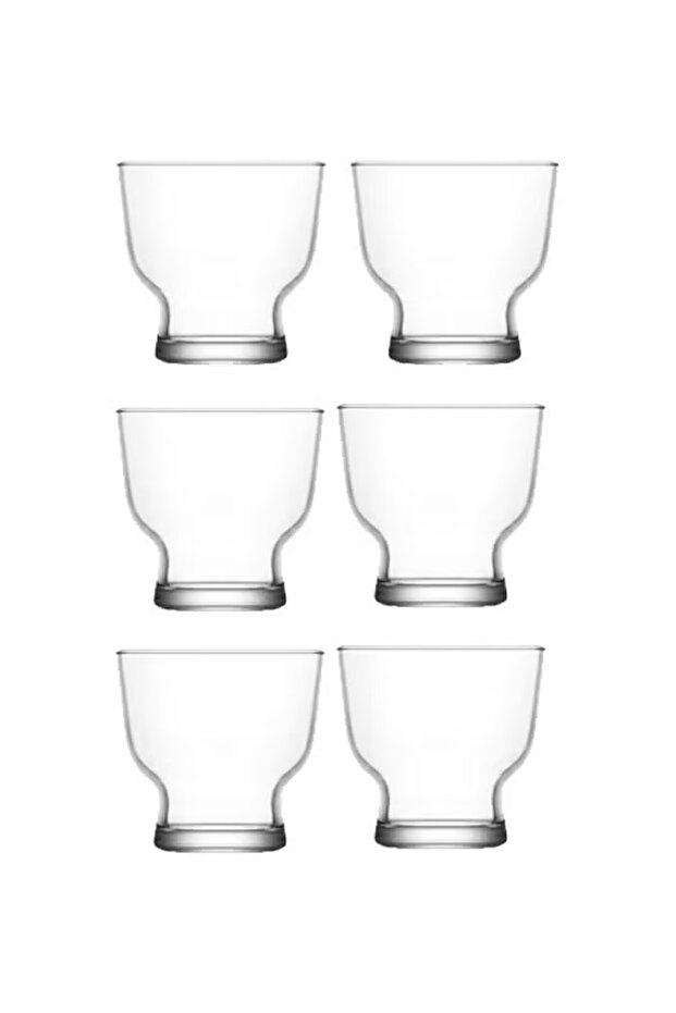6-Piece Petit Ice Cream Cup Set Clear 240 ml