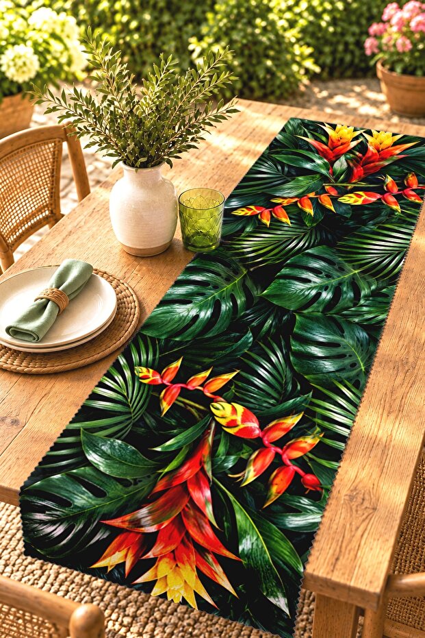 Amazon and African Animals Patterned Runner/Tablecloth/Placemat