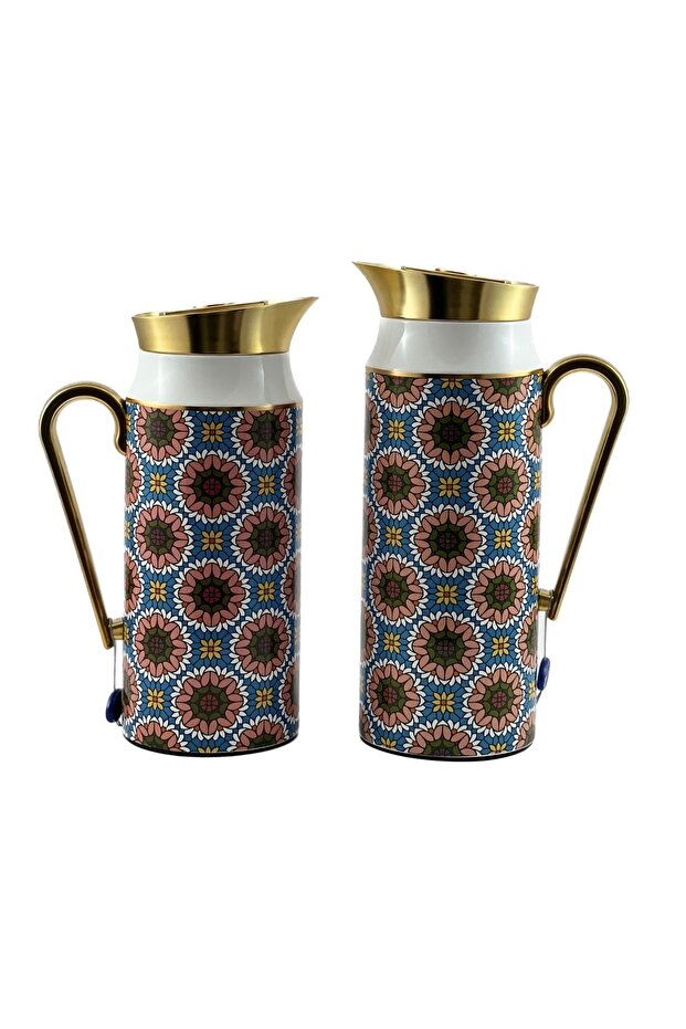2-Piece Tea & Coffee Flask, 0.75 Liter, 1 Liter, Multicolor