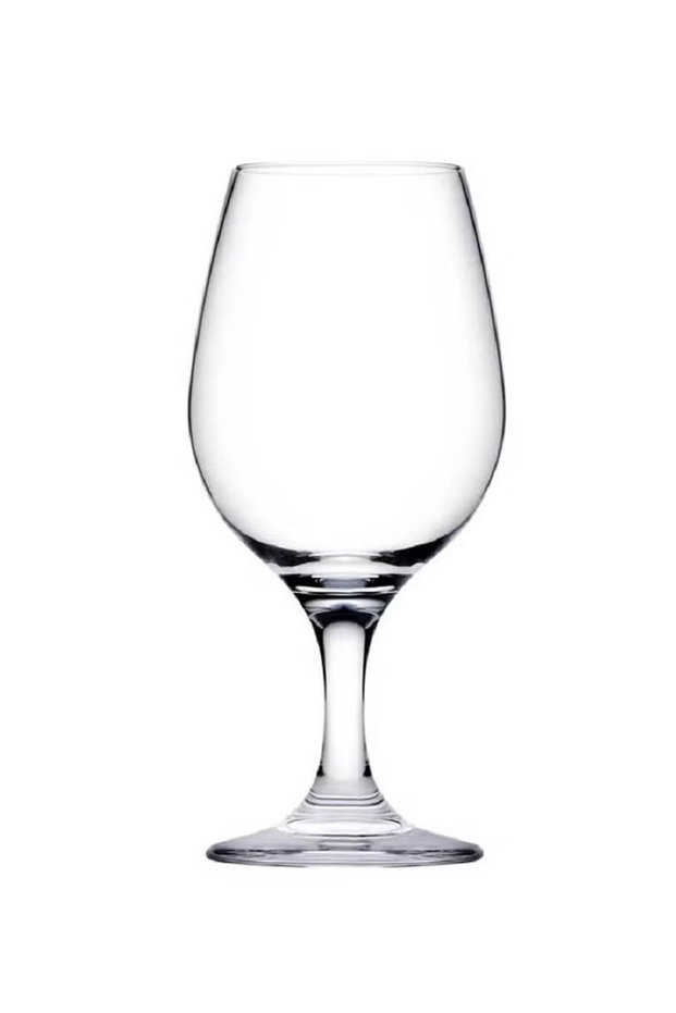 6-Piece Amber Beer Glass Set 395 ml Clear
