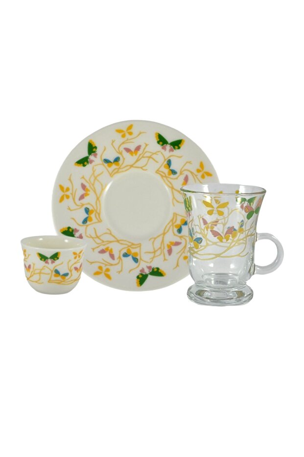 20-Piece Tea Set, Multicolour