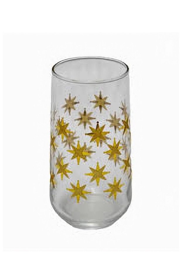 STARDUST 470 cc Tumbler, 3-Piece Glass Set, Clear / Gold
