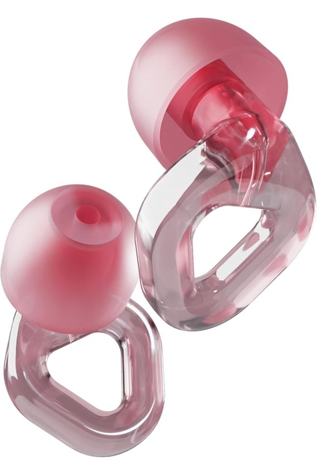 Zenz Flow Earplugs for Daily Use - 16dB Noise Reduction Ear Plugs for Work, Office & Social Settings - Reusable Earplugs, Comfortable Fit with XS/S/M/L Eartips & Case (Blush Pink)