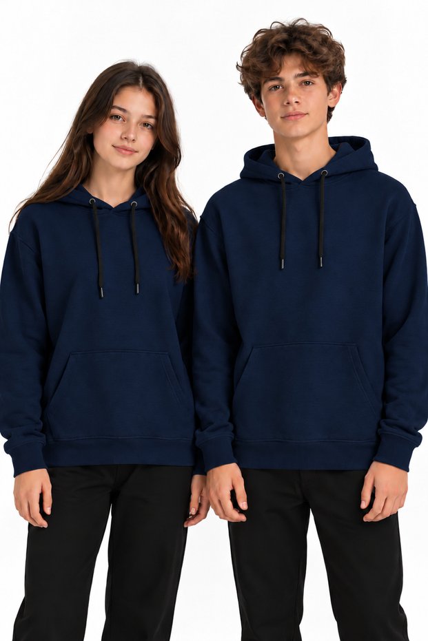 28610-26 Unisex Hooded Kangaroo Pocket 3 Thread Raster Sweatshirt 13-16 Years