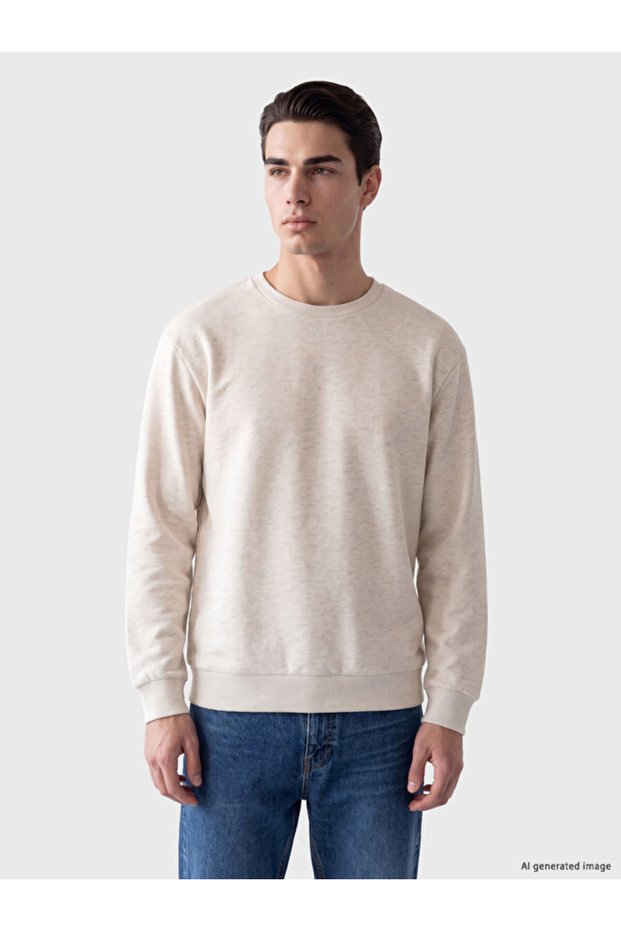 Rmz Gi̇yi̇m Farkiyla Zero Roba Collar Men's Sweatshirt