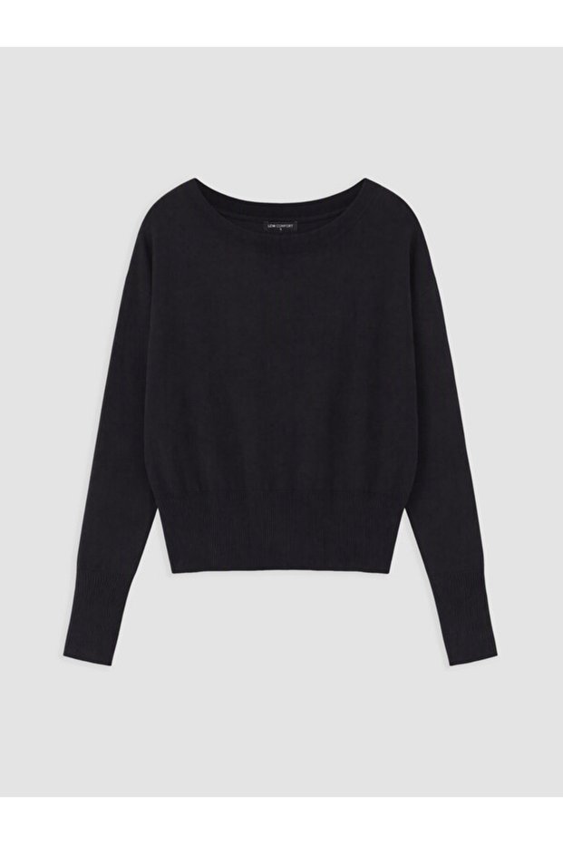 Esvab • Modern & Distinctive Wide Collar Women's Knitwear Sweater