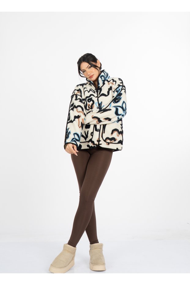 Women's Winter Blue Plush Jacket 403