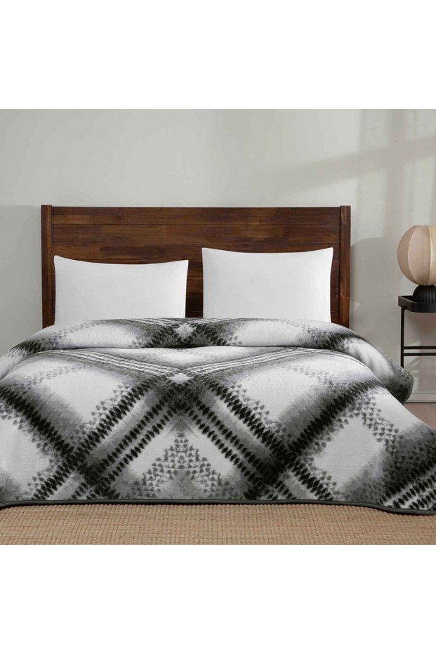 Gatsby Polyester Double Blanket Gray