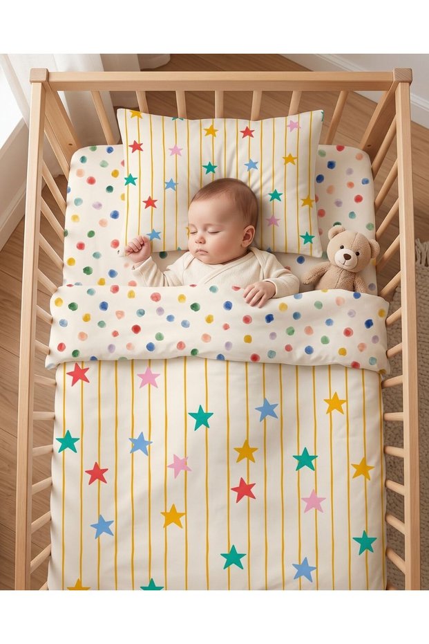 Anne Yani Bedding Set 60X100 cm Stars