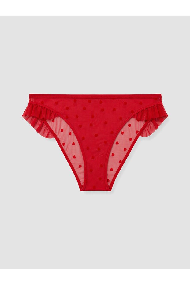 Esvab • Modern & Distinctive Heart Embroidered Bikini Panties