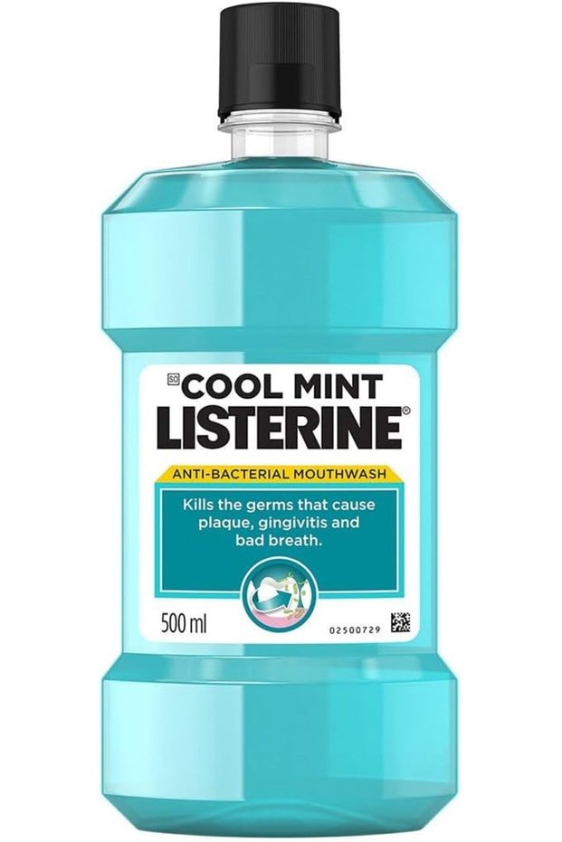 Cool Mint Mouthwash 500ml – Fresh Breath & Plaque Protection (Packaging May Vary)