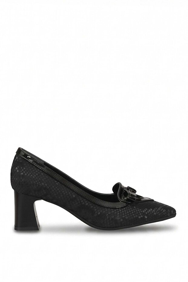 26Bk18.988 Women's Classic Heeled Shoes Black