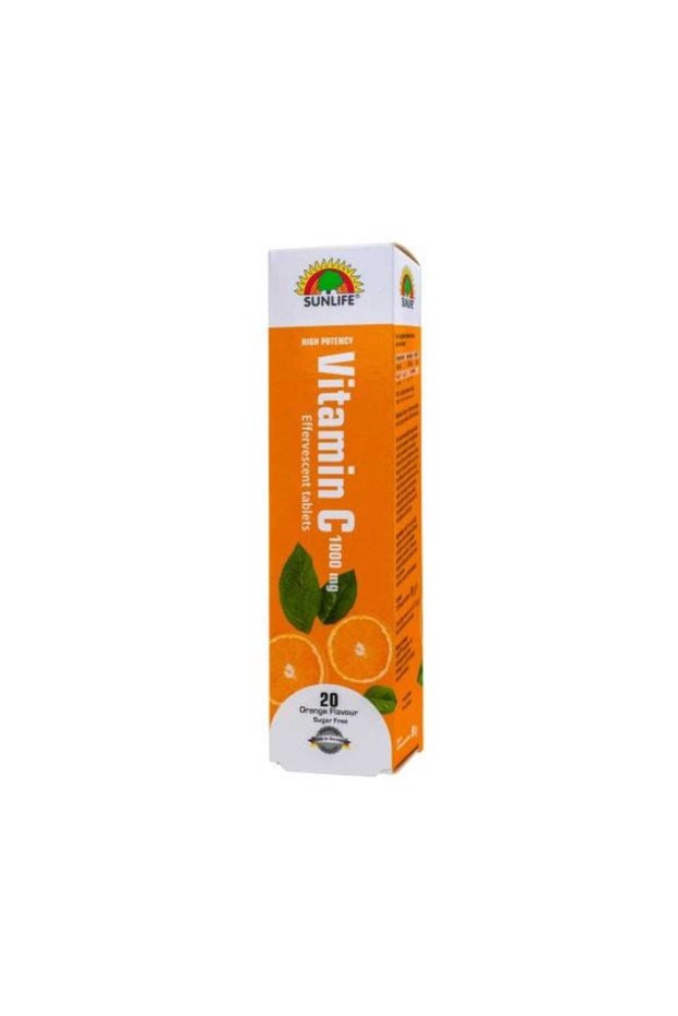 Vitamin C 1000 Mg Orange Sugar Free Eff Tab 20 S