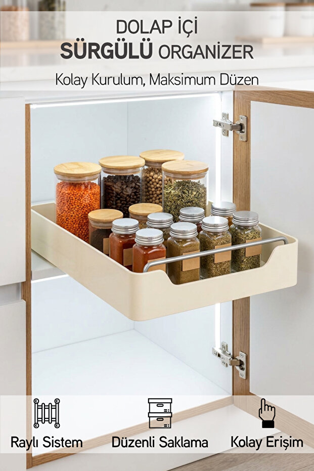 Closet Organizers - Cream - Plastic