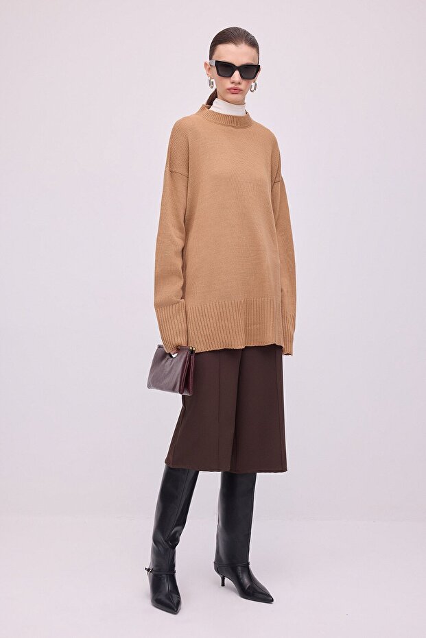 Basic Slit Tricot Tunic