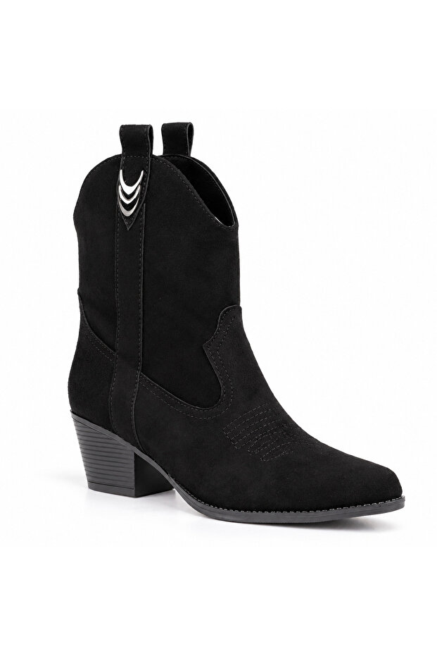 Ravella Western Look Pointed Toe Women's Short Boots