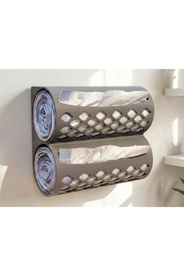 2-Pack Combined Trash Bag Dispenser – Roll Bag Storage and Organizer Stand