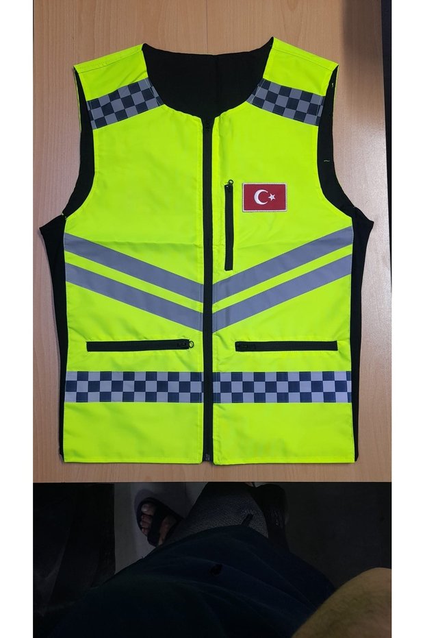 Reflective Vest Green Color with Flexible Edge Bands