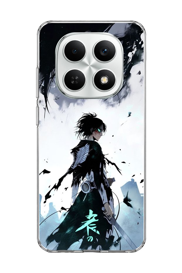 Redmi Note 15 4g Compatible Anime Turquoise Eye Printed Transparent Phone Case