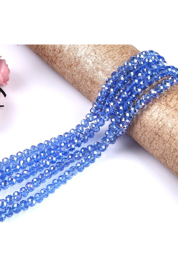 4mm 4SJBZ0624-1 Crystal Spacer Bead Faceted Rondelle Glass Beads Jewelry Making Assorted Jewelry Bea