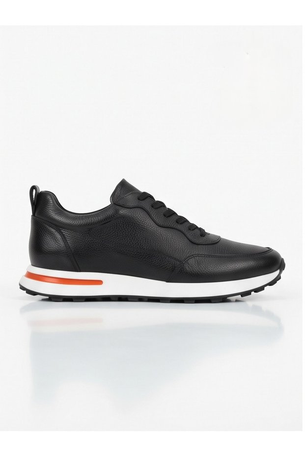 Premium 100% Genuine Leather Genuine Men's Sneaker / Stylish and Comfortable Sports Shoes
