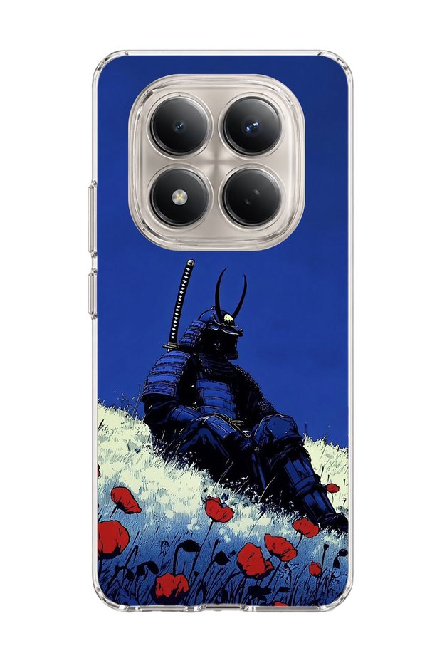 Redmi Note 15 Pro 4g / 5g Compatible Blue Samurai Weasel Printed Transparent Phone Case