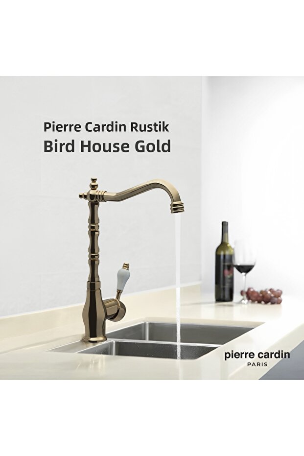 Rustic Gold Swan Sink Fixture