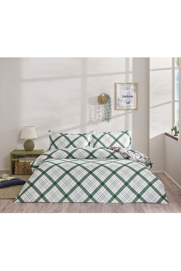 Seç&Ser Double Duvet Cover Set-Greeny Green