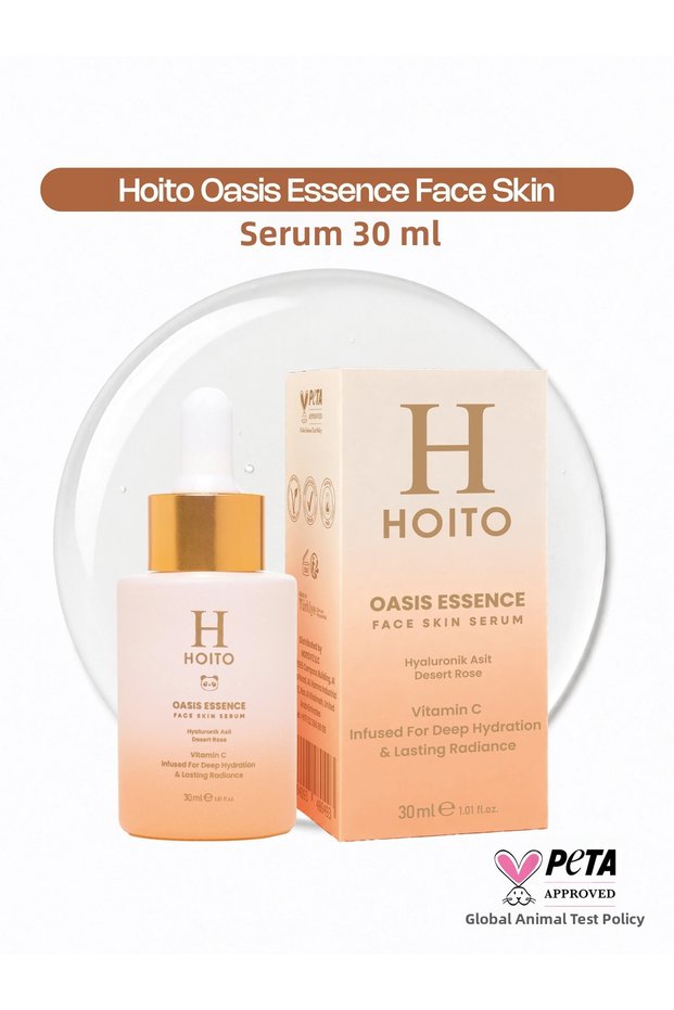 Oasis Face Skin Serum – Intense Moisture and Radiance Serum with Vitamin C, Hyaluronic Acid & Desert Rose 30 ml