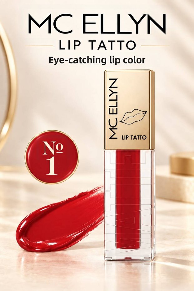 Mc Ellyn Lip Tatto Liquid Matte Lipstick 24H Effective Permanent Matte Lipstick No. :01