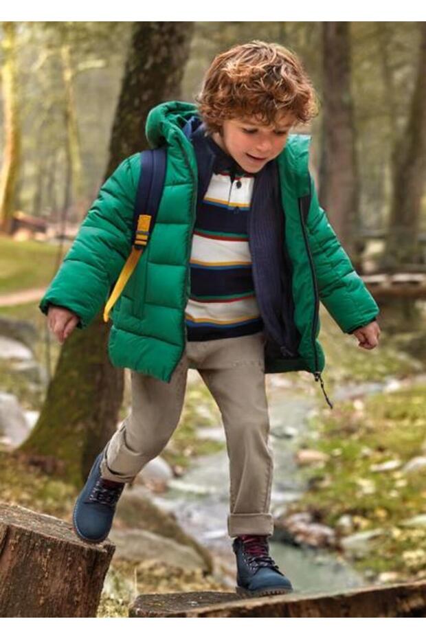 Boy's Hooded Long Coat