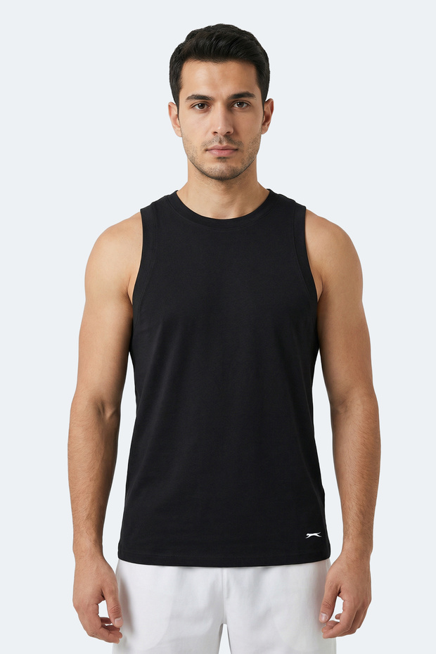 Kulap Men's Sleeveless Black T-Shirt