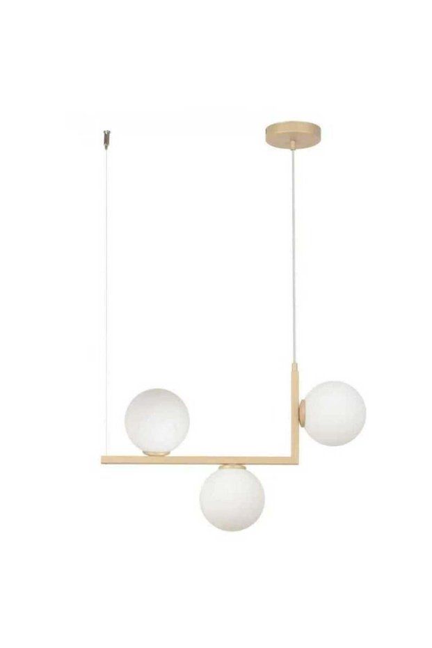 Modern White Globe Chandelier E27x3