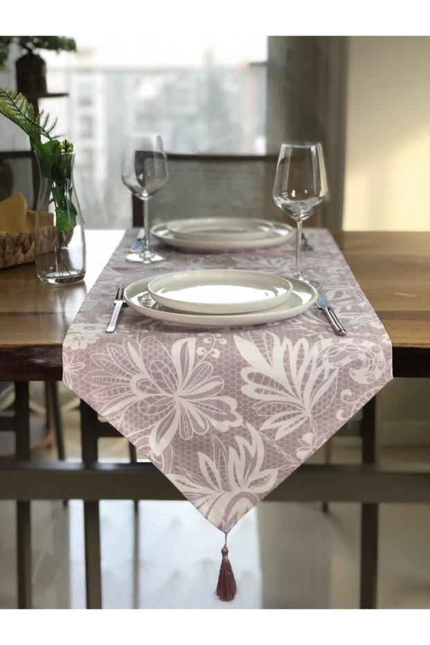 Lace Pattern Runner Coverlet