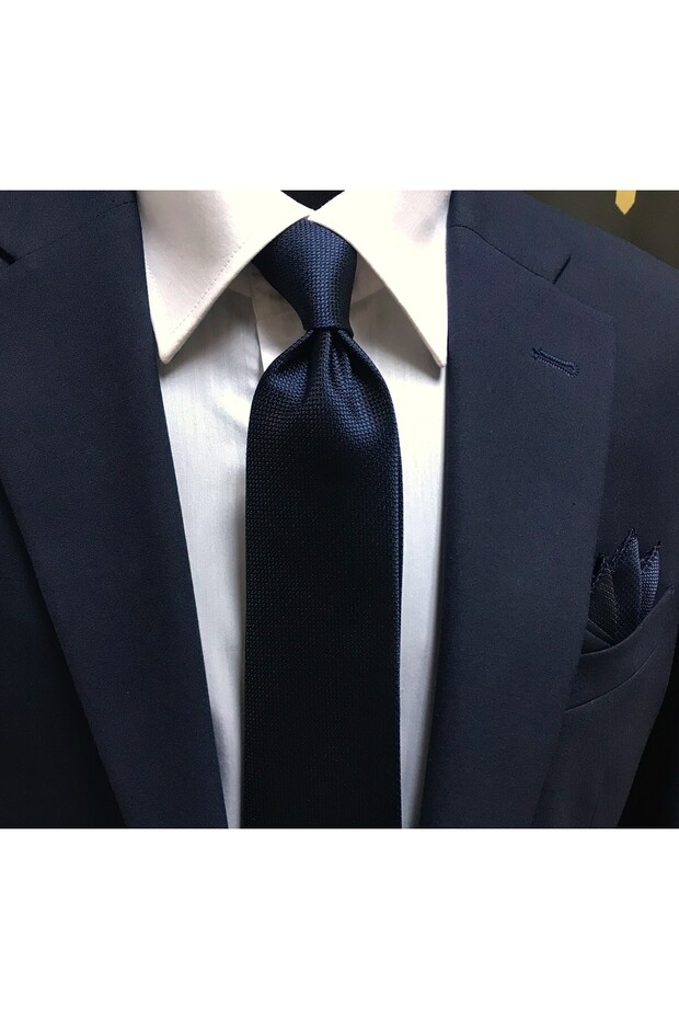 Dark Navy Plain Tie 4934 Dark Navy