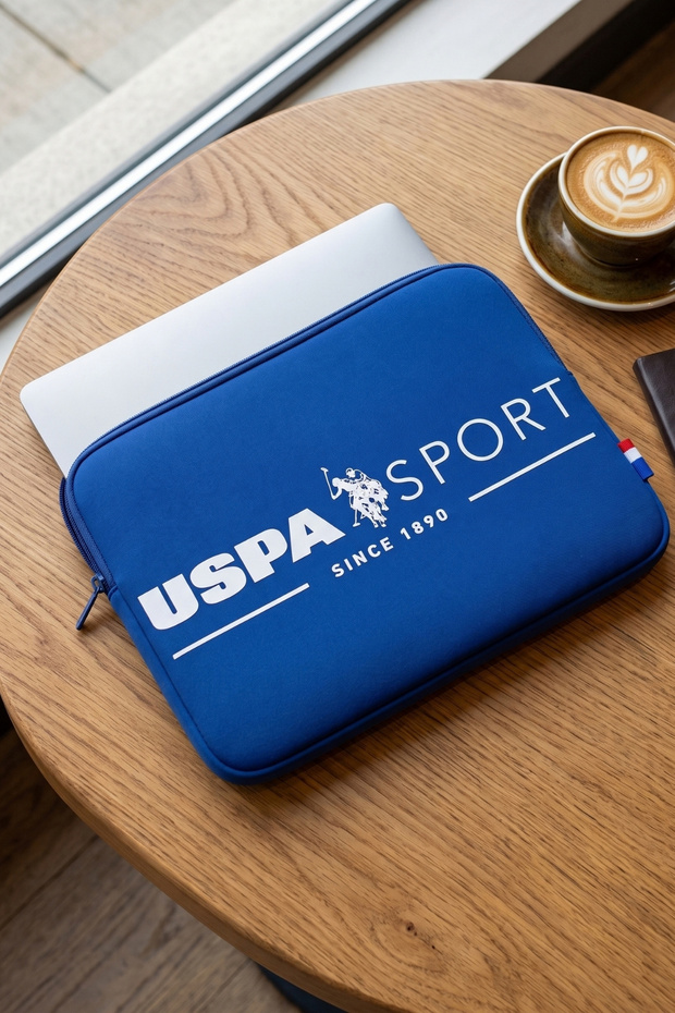 US Polo Assn23688-23687 Unisex Briefcase with Laptop Compartment DARK BLUE