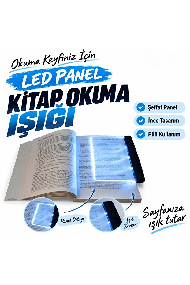 Inter-Book Reading Light Led Panel Book Reading Lamp