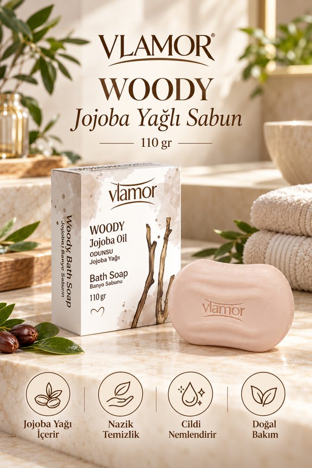 Woody Jojoba Oil Soap 110 Gr